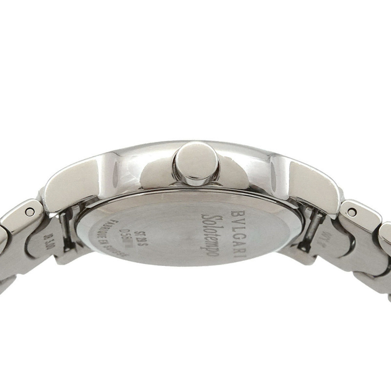 BVLGARI Solo Tempo ST29S 女士腕錶，附日期顯示，黑色石英機芯-3