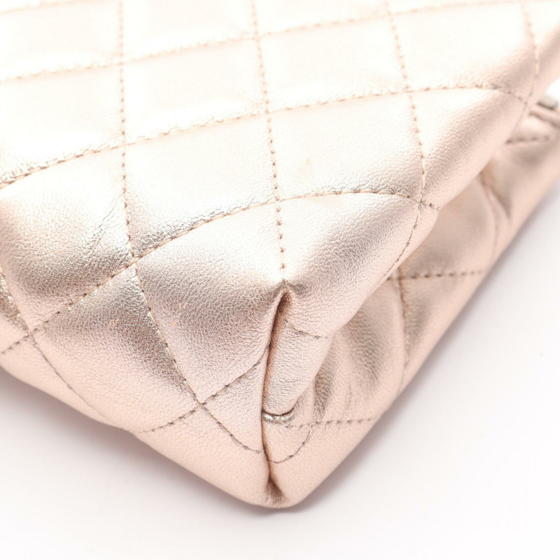 CHANEL Matelasse 手拿包 A69259 小羊皮 粉紅色 二手 女款 SHW COCO CC-5