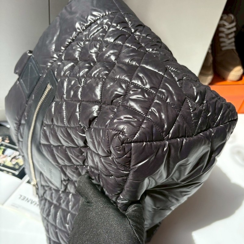 Chanel 黑尼龍布大購物包 cocoon-9