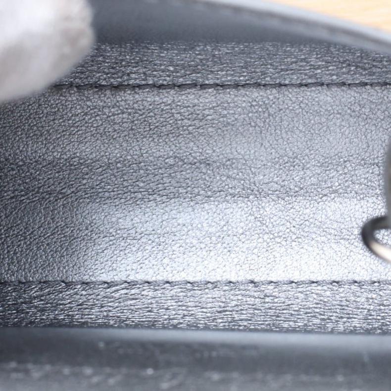 銀色 漆皮 德爾沃 超迷你 鑰匙包 掛件包 斜挎包-3