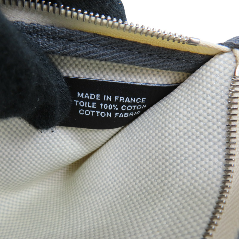 灰色皮革 白色帆布 Herbag Zip 20 肩背包 W刻【HERMES 愛馬仕】-9