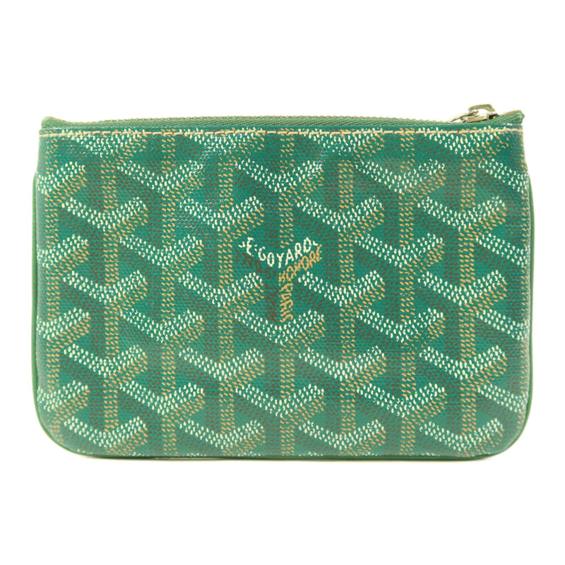 GOYARD 塗層帆布Pouch銀扣小袋-1