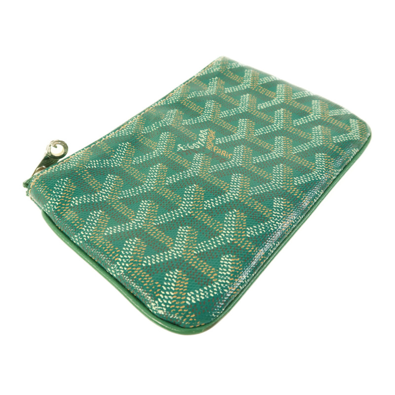 GOYARD 塗層帆布Pouch銀扣小袋-2