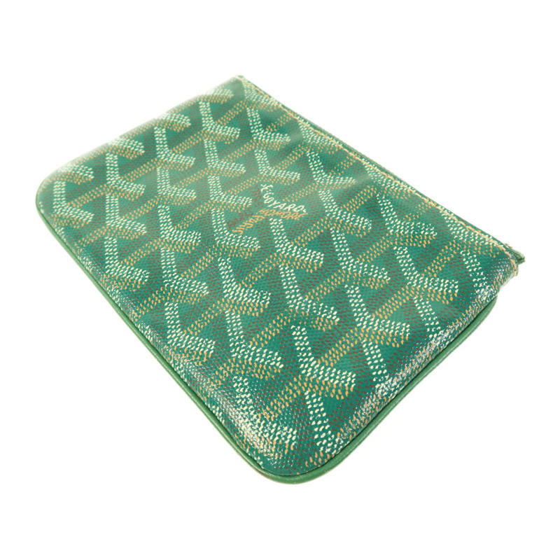 GOYARD 塗層帆布Pouch銀扣小袋-3