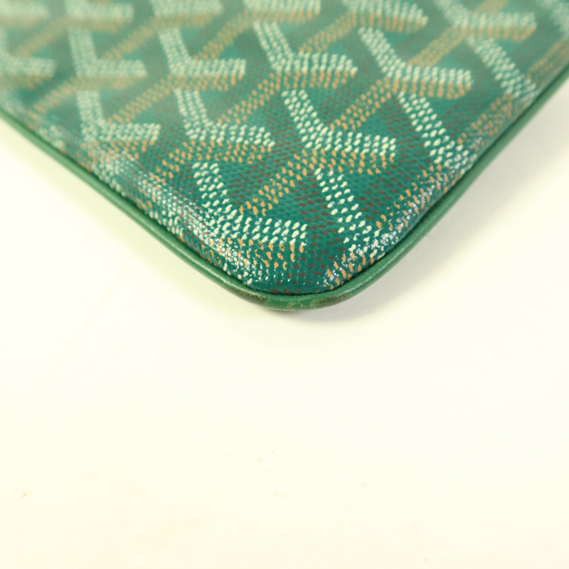 GOYARD 塗層帆布Pouch銀扣小袋-10