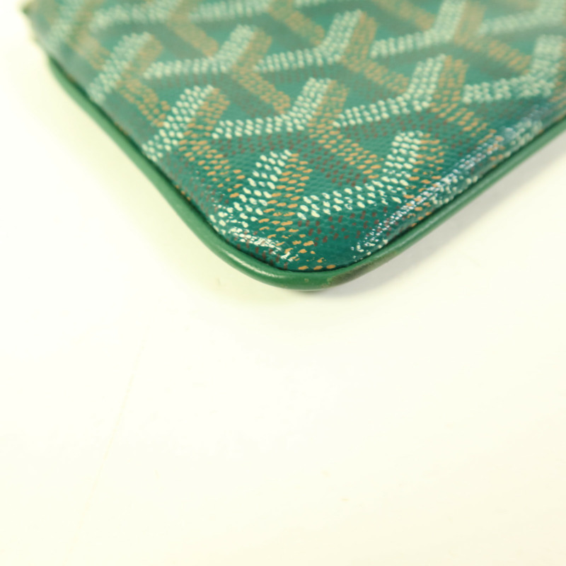 GOYARD 塗層帆布Pouch銀扣小袋-11