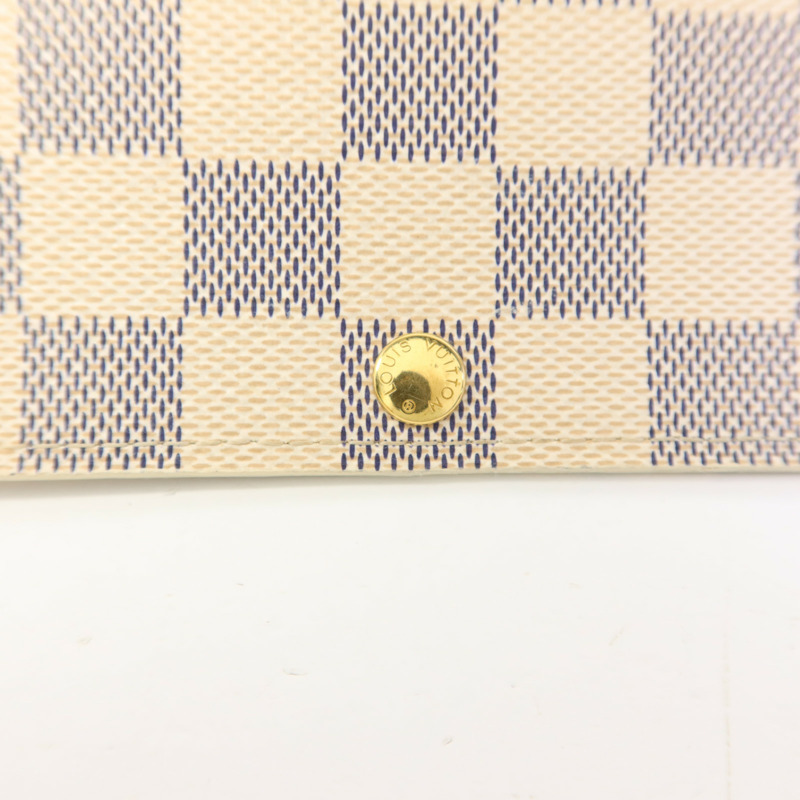 LOUIS VUITTON Damier Azur Portefeuille International金扣長錢包-7