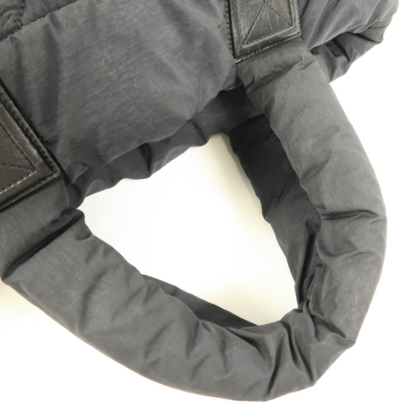 CHANEL 尼龍Coco Cocoon銀扣肩背袋-7