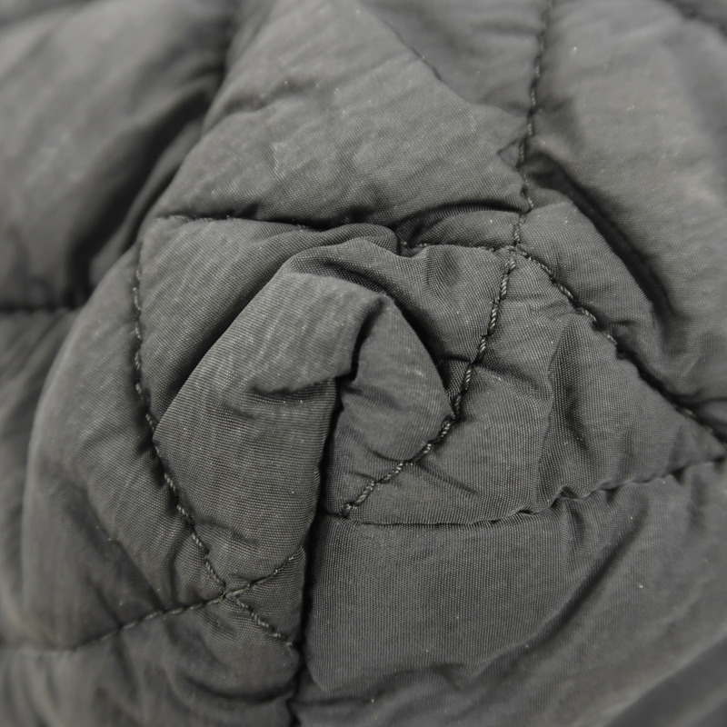 CHANEL 尼龍Coco Cocoon銀扣肩背袋-11