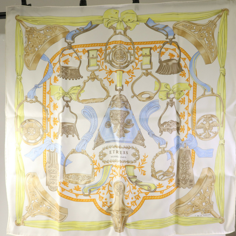HERMES 絲質Scarf絲巾-1