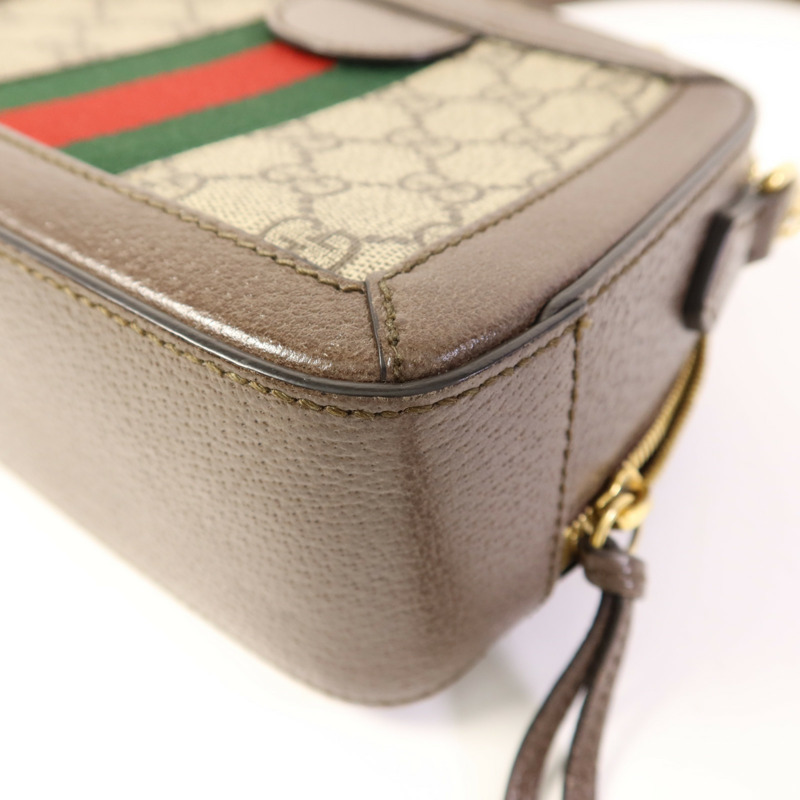 GUCCI 塗層帆布Ophidia GG Mini金扣手挽肩背兩用袋-11