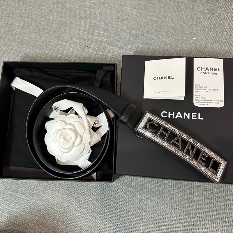 全新 信義香奈兒專櫃買的 Chanel 皮帶 腰帶-0