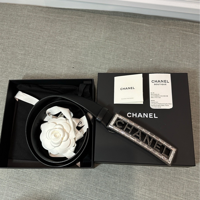 全新 信義香奈兒專櫃買的 Chanel 皮帶 腰帶-1