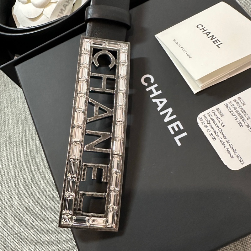 全新 信義香奈兒專櫃買的 Chanel 皮帶 腰帶-3