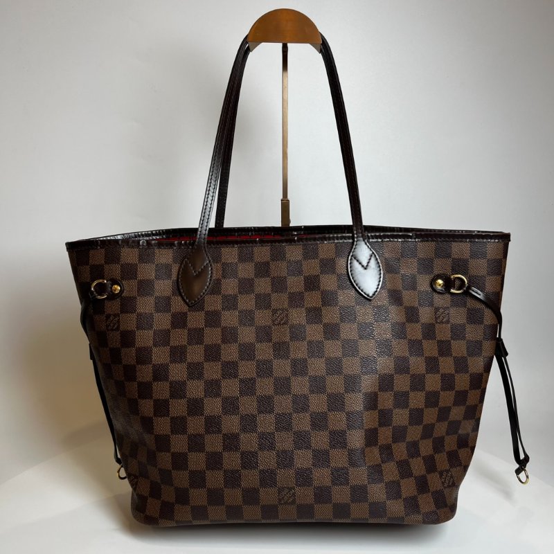 LV N51105 棋盤格NEVERFULL MM 托特包-0