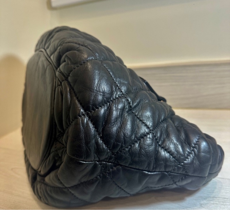 Chanel香奈兒 二手 黑 托特包 牛皮 大容量-10