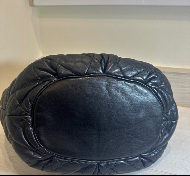 Chanel香奈兒 二手 黑 托特包 牛皮 大容量-11