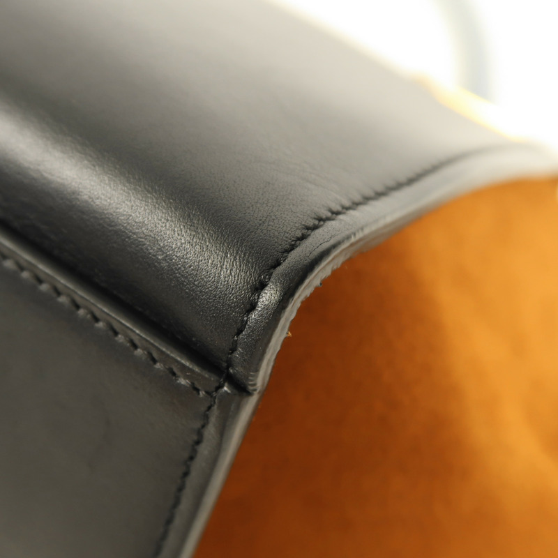 CELINE 牛皮皮革/麂皮皮革Trapeze金扣手挽肩背兩用袋-10