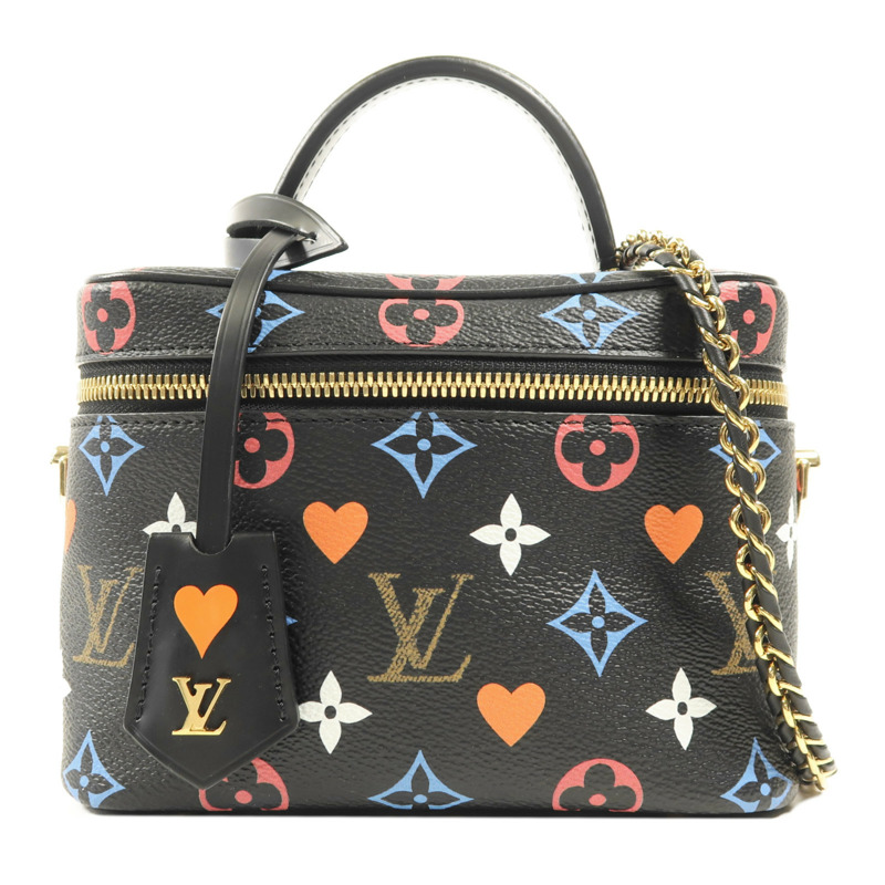 LOUIS VUITTON Monogram Game On Vanity金扣鏈帶肩背袋-0