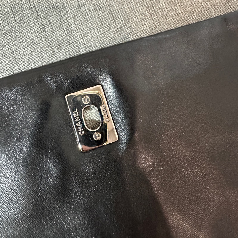 正品 CHANEL 黑 香奈兒 老香 側背包 斜背包｜有雷標 二手-9