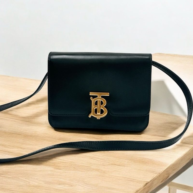 莉亞精品♡ Burberry TB Logo斜背包 二手美包-0