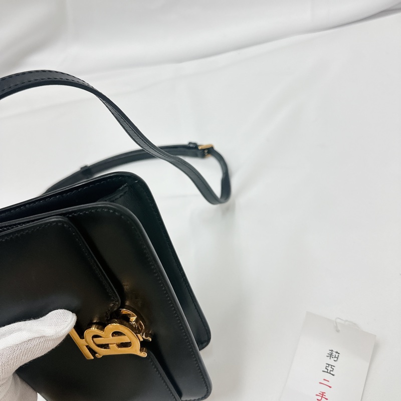 莉亞精品♡ Burberry TB Logo斜背包 二手美包-8
