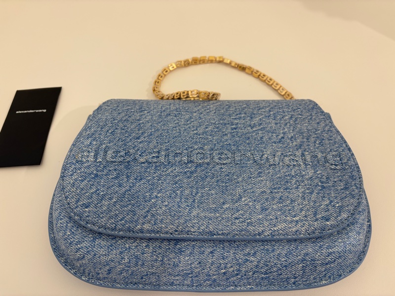 Alexanderwang 牛仔藍色腋下包 尺寸24*16 閒置新-4