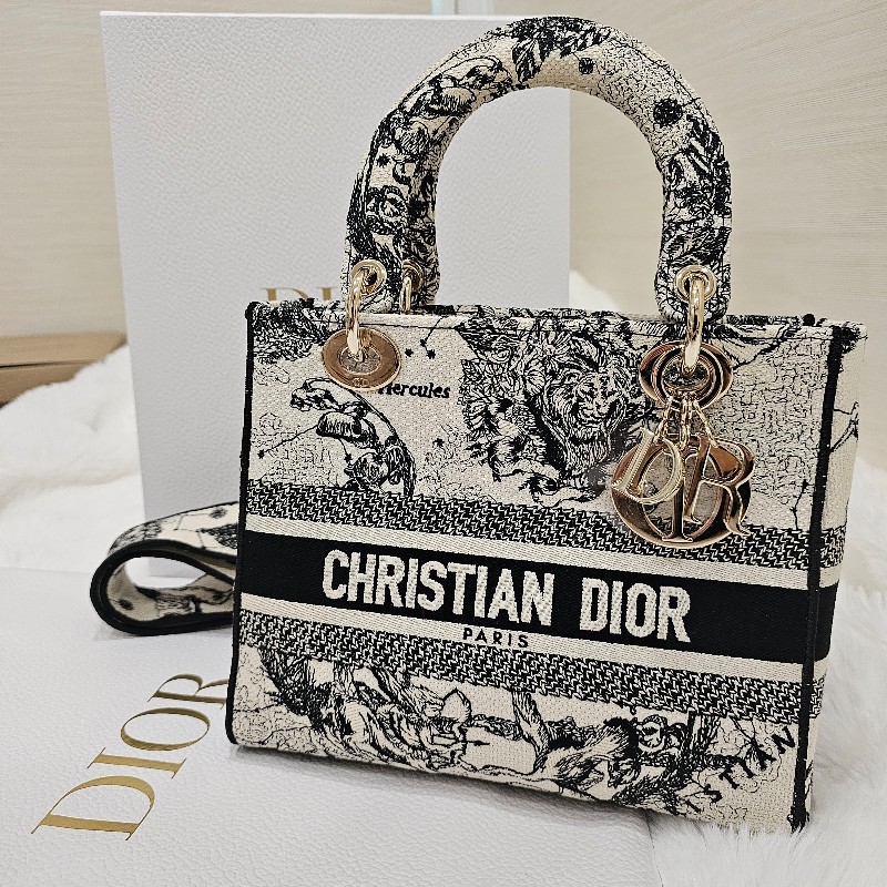 Lady Dior 星座刺繡黛妃包中號-0