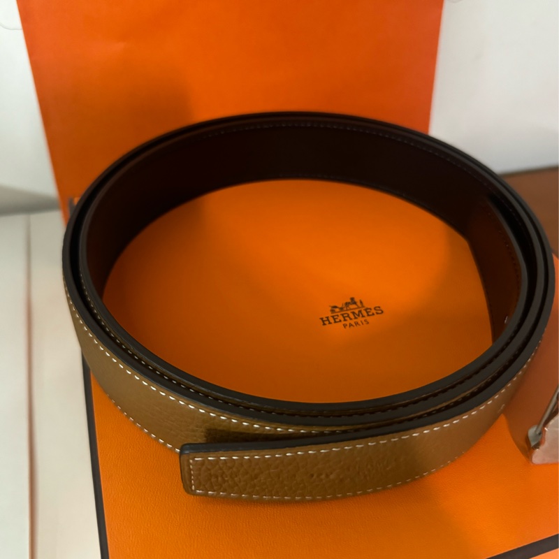 Hermes 全新雙面皮帶-2