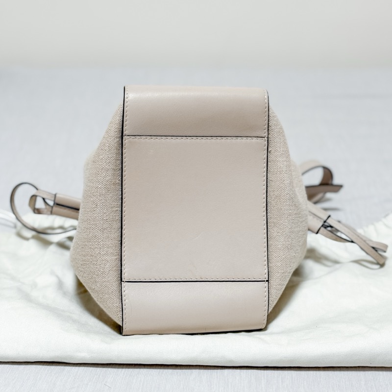 Loewe hammock mini 帆布拼接燕麥-3