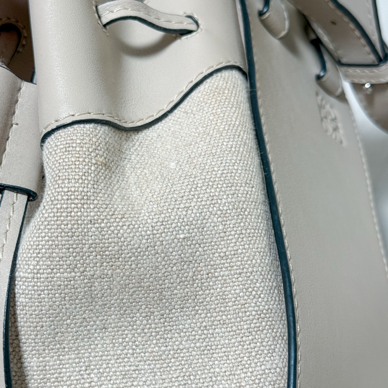 Loewe hammock mini 帆布拼接燕麥-12