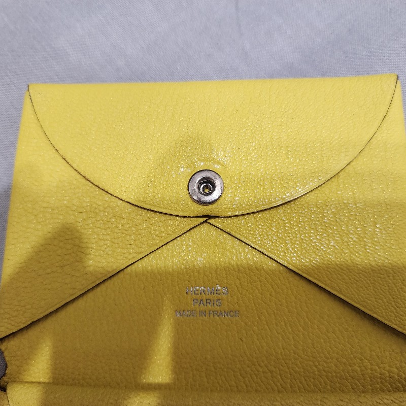 Hermes Calvi Duo 山羊皮 9N黃-4