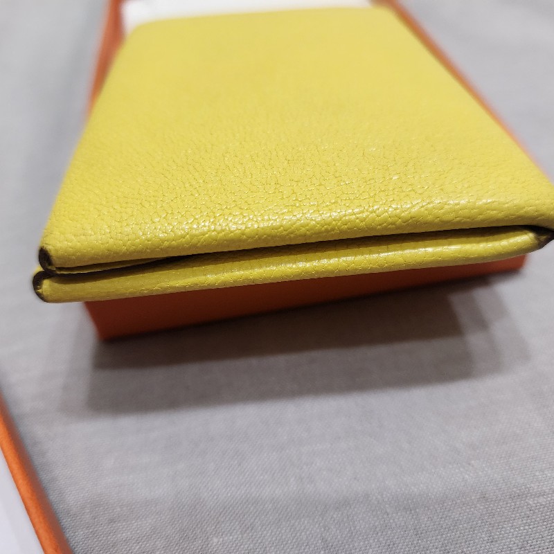 Hermes Calvi Duo 山羊皮 9N黃-6