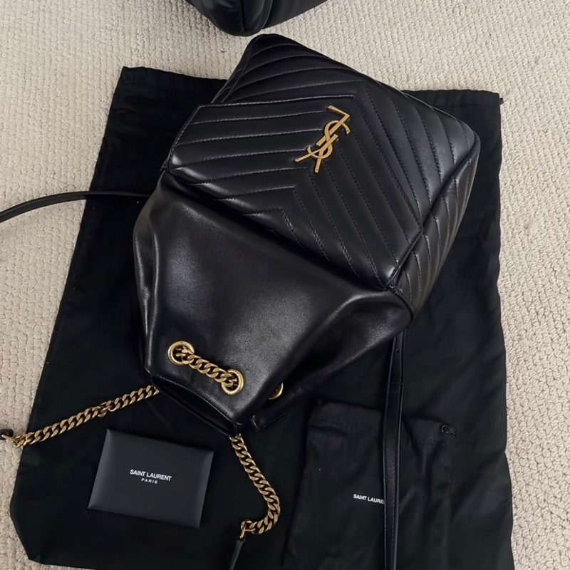 YSL細肩黑金後背包-0