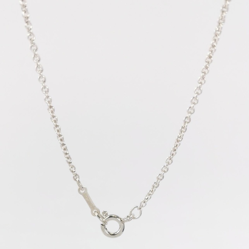 Tiffany & co Elsa Peretti Bean design系列925銀豌豆吊墜項鍊 40-41cm-3