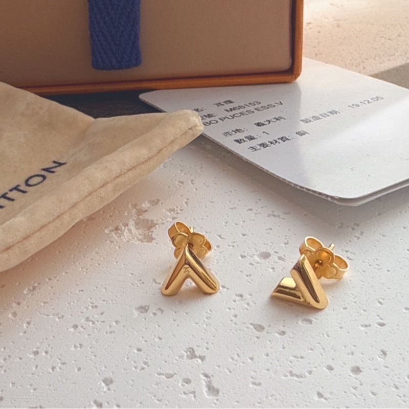 LV 金色經典v耳環-0