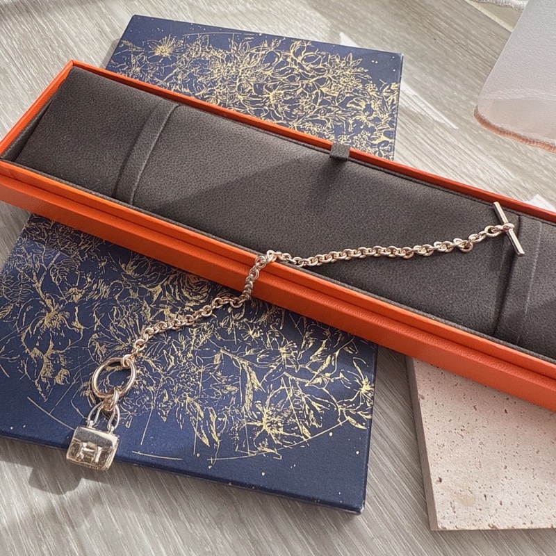 HERMES 康康銀手鍊-0