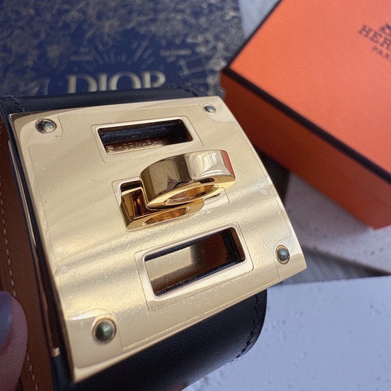 HERMES kelly dog寬手環 X刻-1
