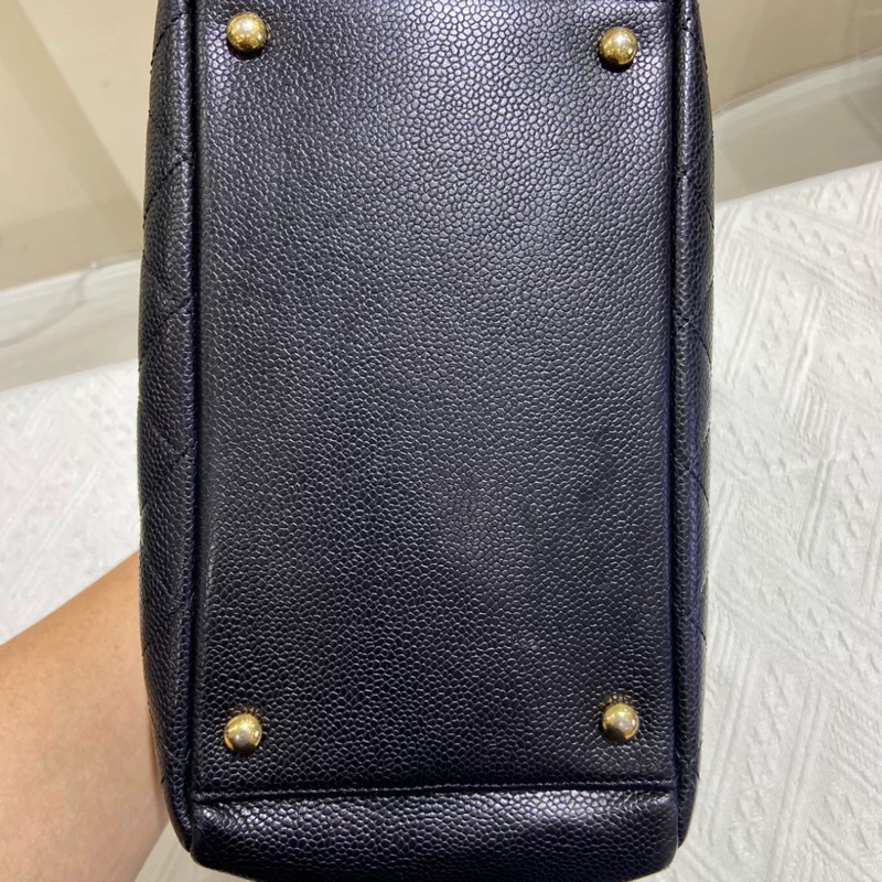 #全網最低 #15萬入手 香奈兒黑金荔枝皮托特包🉑肩背-7