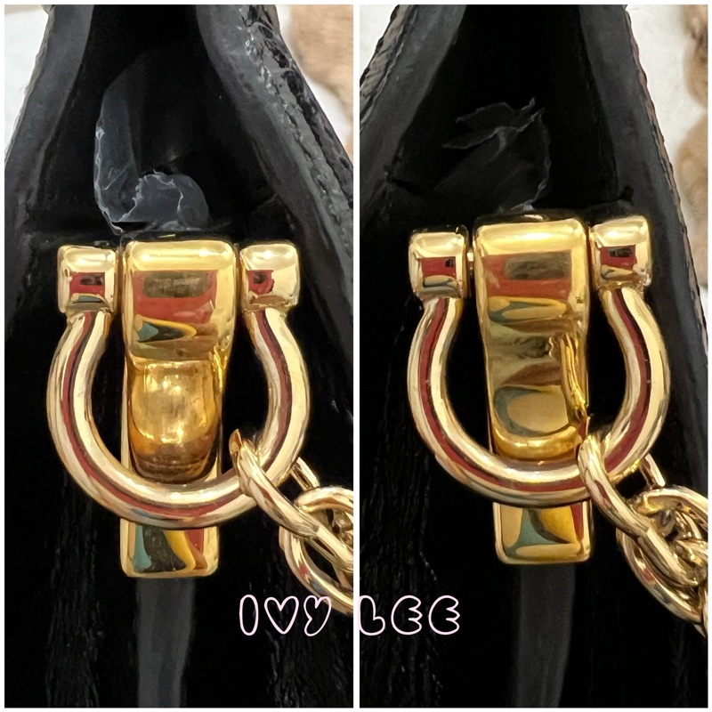 Gucci 深藍黑色絨面麂皮革龍刺繡 503876 金鏈條 Ophidia 單肩包 斜背包 正品 二手精品-23