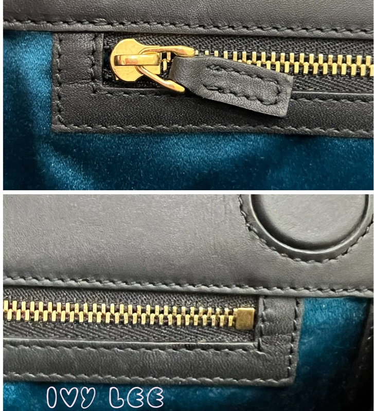 Gucci 深藍黑色絨面麂皮革龍刺繡 503876 金鏈條 Ophidia 單肩包 斜背包 正品 二手精品-26
