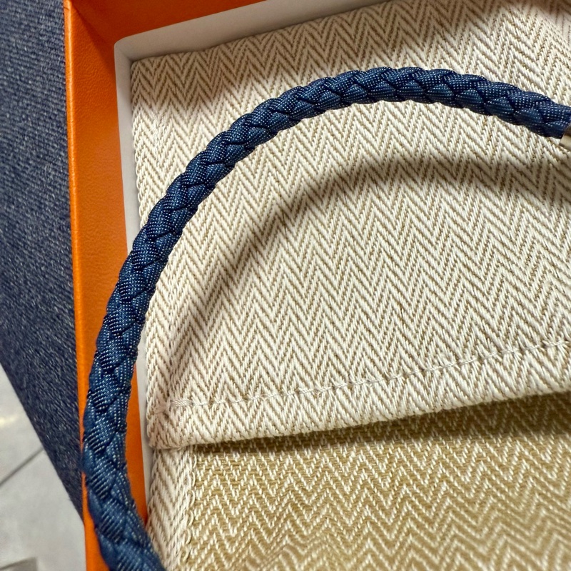 Hermes Glenan H手環 牛仔布-3