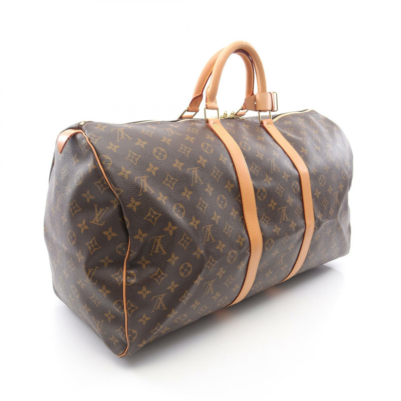 LOUIS VUITTON Keepall 55 旅行手提包 M41424 Monogram 帆布 二手 中性 LV-1