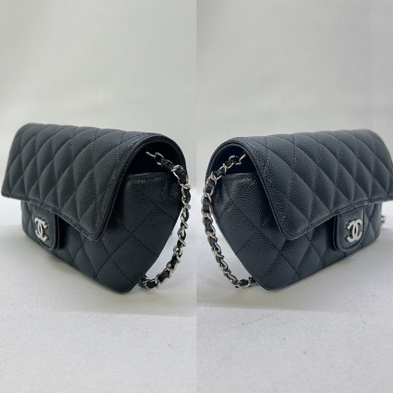 CHANEL 銀釦荔枝牛眼鏡包-2