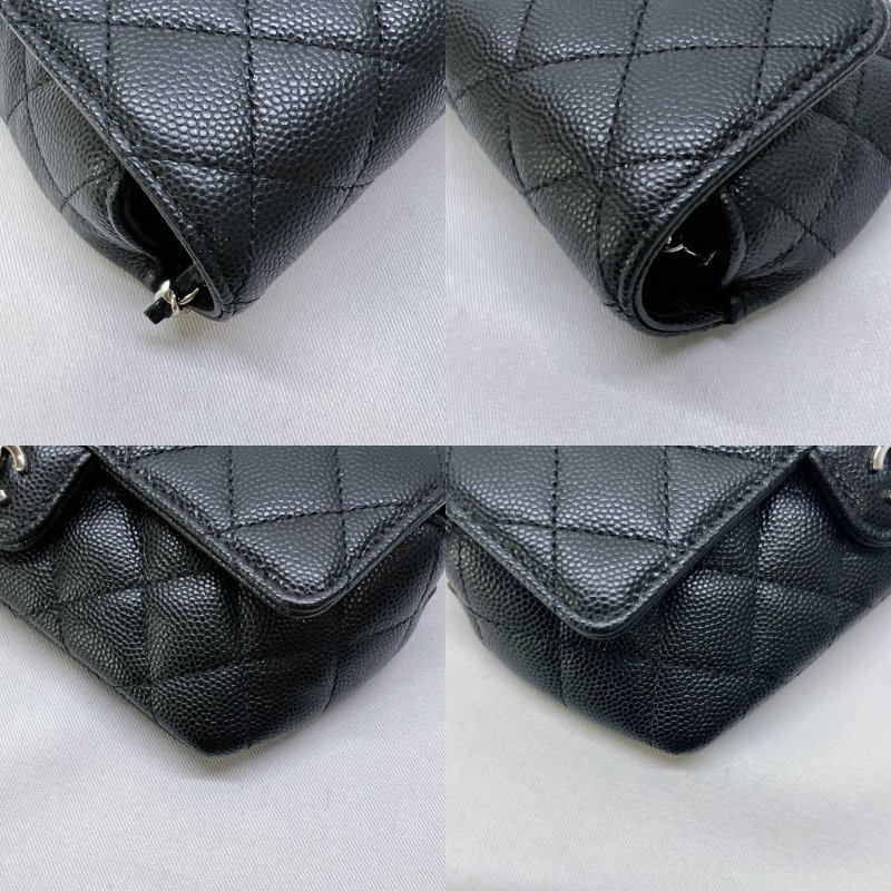 CHANEL 銀釦荔枝牛眼鏡包-9