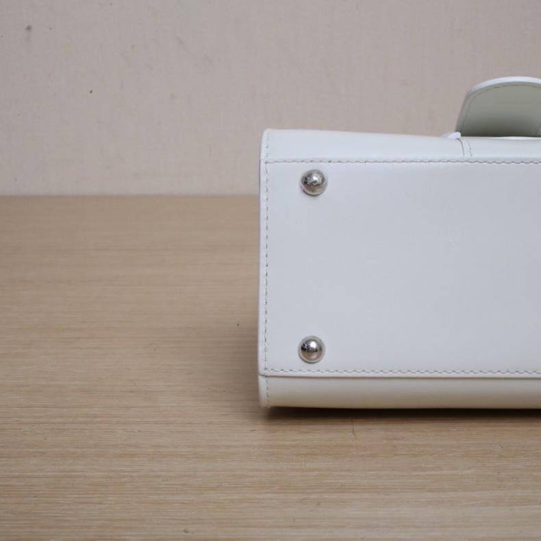 Glossy Mini 20白色皮革C 銀扣-2