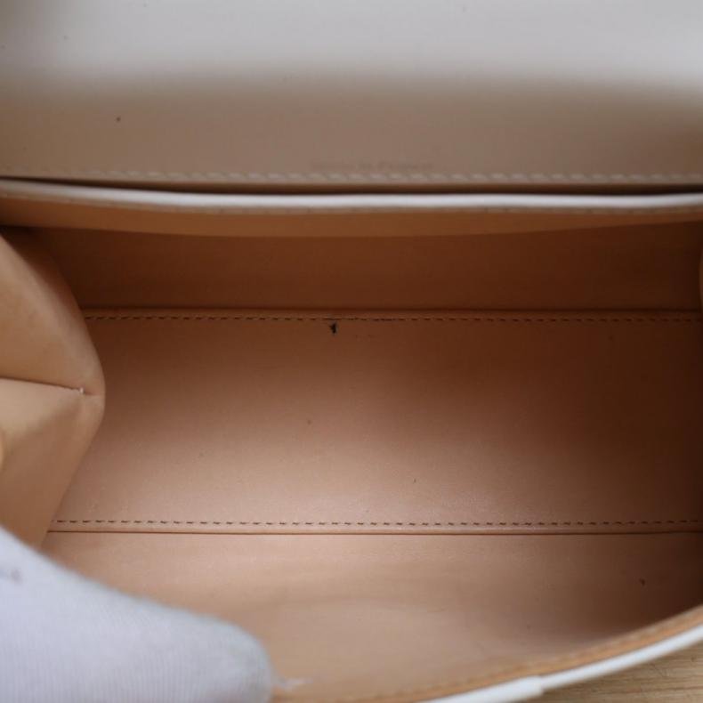 Glossy Mini 20白色皮革C 銀扣-4