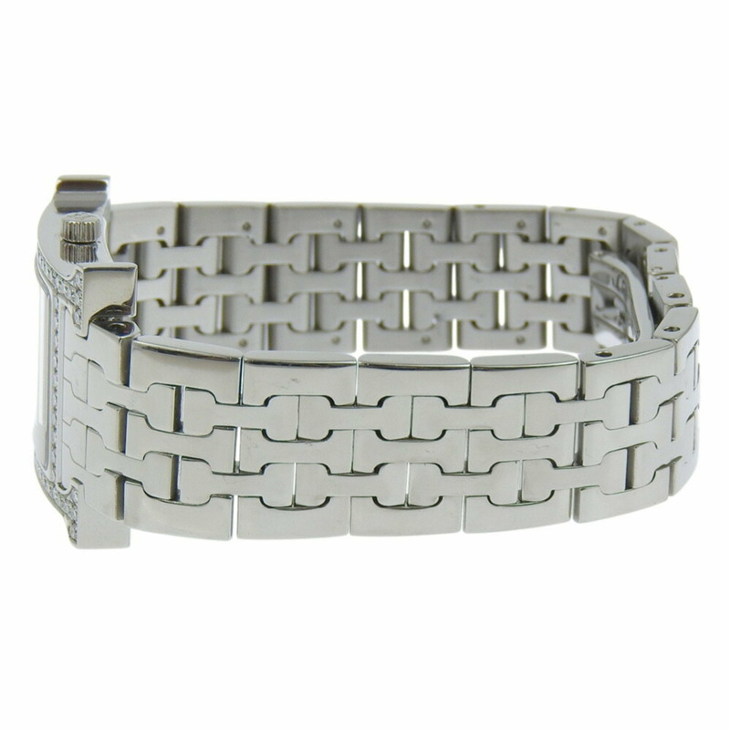 Hermès H 手錶 HH1.230，鑽石錶圈，不銹鋼，石英機芯，模擬顯示，白色錶盤，女士-3