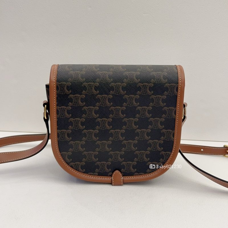 CELINE包包 Folco Triomphe帆布馬鞍包-2