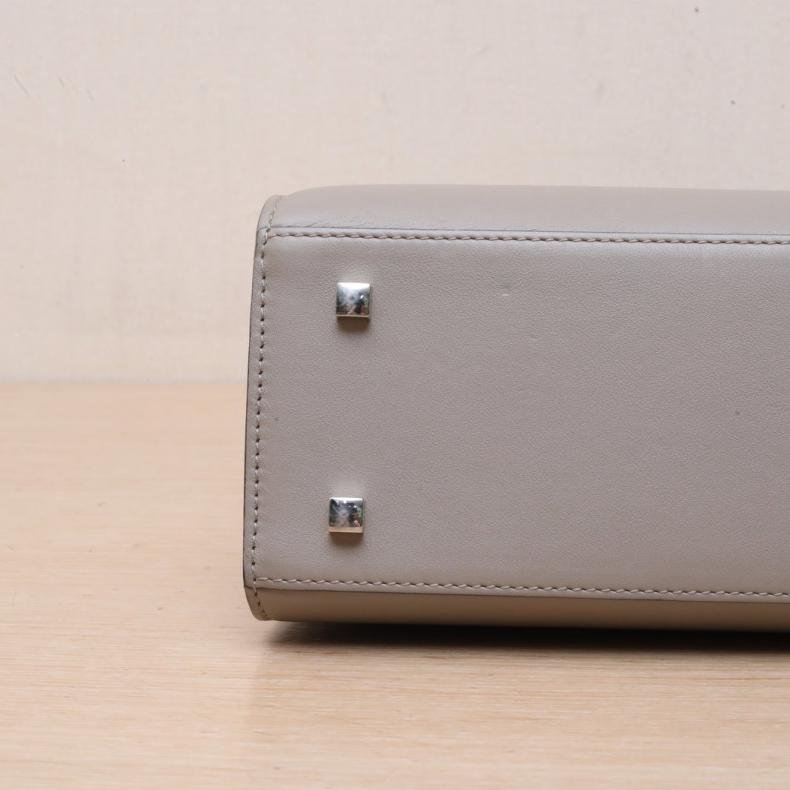 SWIFT皮 Tempete 中號 灰色 皮革C 銀扣-2